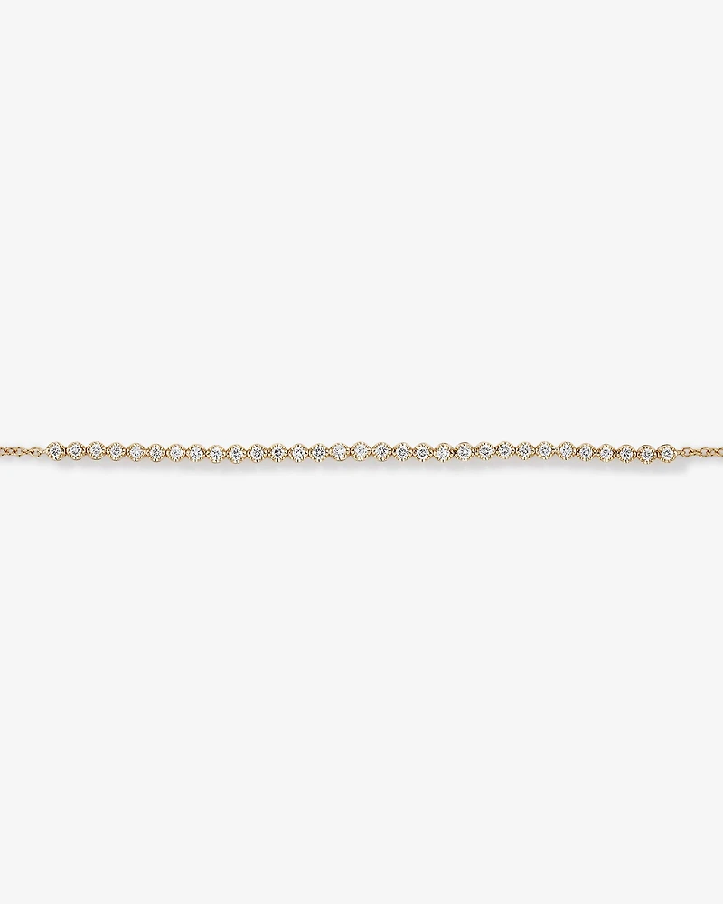 0.50 Carat TW Laboratory-Grown Diamond Tennis Bracelet in 10kt Yellow Gold