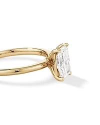 1.25 Carat TW Radiant Laboratory-Grown Diamond Solitaire Engagement Ring in 14kt White Gold