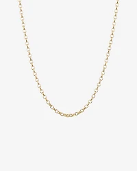 60cm (24") Oval Belcher Chain in 10kt Yellow Gold