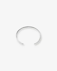 Bracelet rigide texturé à motif de maillons pour hommes en argent sterling