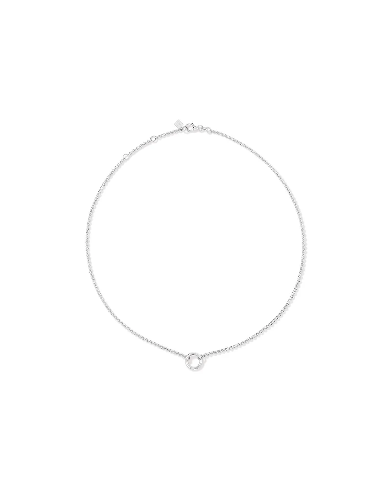 50cm (20") Fine Belcher Open Pendant Chain in Sterling Silver