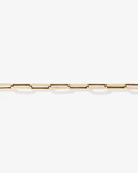 19cm (7.5) 4.3mm Hollow Paperclip Bracelet In 10kt Yellow Gold