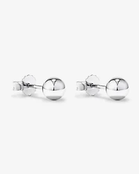 Boucles d'oreilles clous en forme de boule de mm en argent sterling