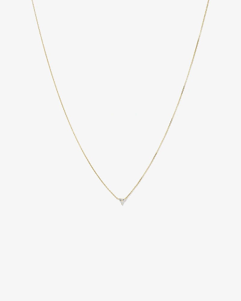 Necklace With 0.08 Carat TW Diamonds in 10kt Yellow Gold