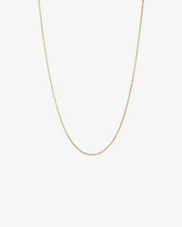 50cm (20") 1.96mm Width Semi Solid Curb Chain in 10kt Yellow Gold