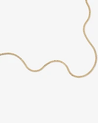 55cm (22") 5.5mm Width Semi Solid Diamond Cut Curb Chain in 10kt Yellow Gold