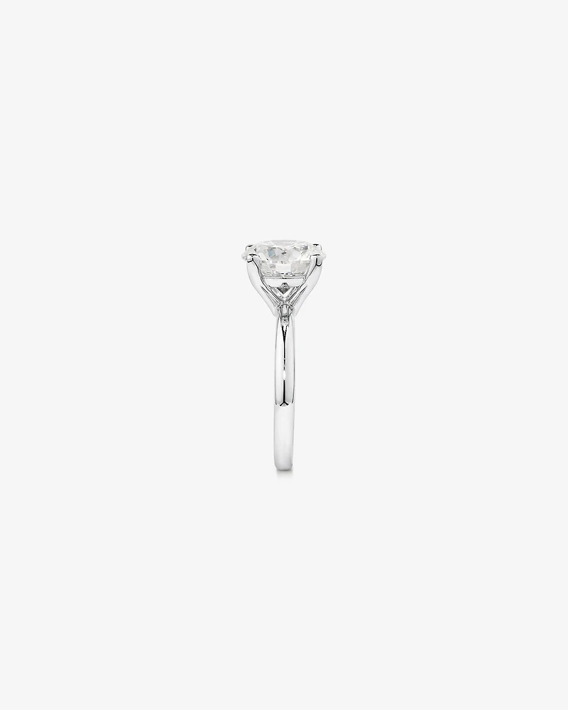 Carat TW Round Brilliant Laboratory-Grown Diamond Solitaire Engagement Ring in Platinum