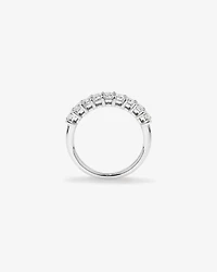 1.17 Carat TW Emerald Cut Laboratory-Grown Diamond Wedding Band in 14kt White Gold