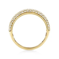 Pave Ring with 1.50 Carat TW of Diamonds in 10kt Yellow Gold