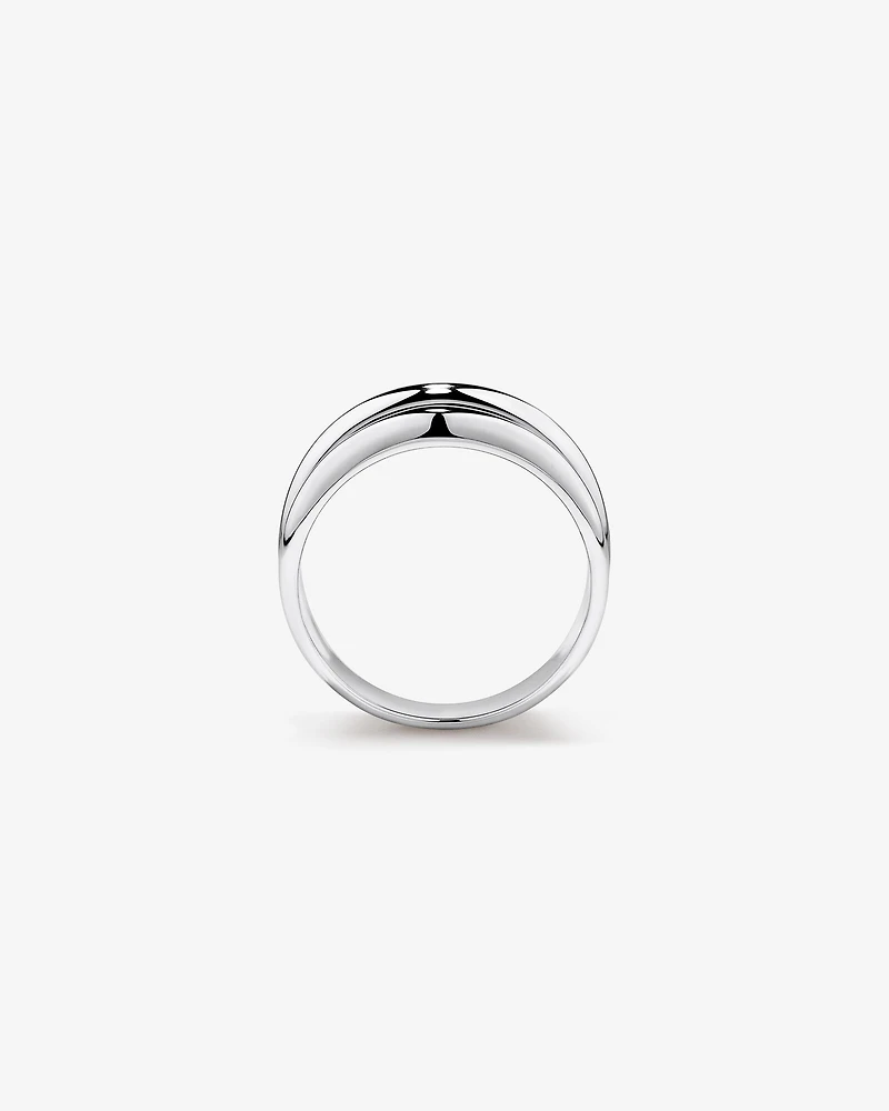 Wide Flared Ring in Sterling Silver