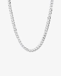 60cm (24") 6.5mm Width Men's Curb Chain in Sterling Silver