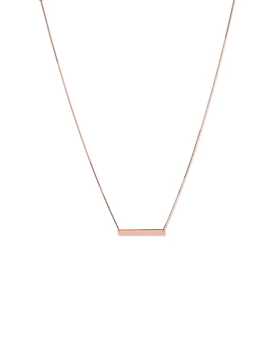 Collier avec barre gravable en or jaune 10 K