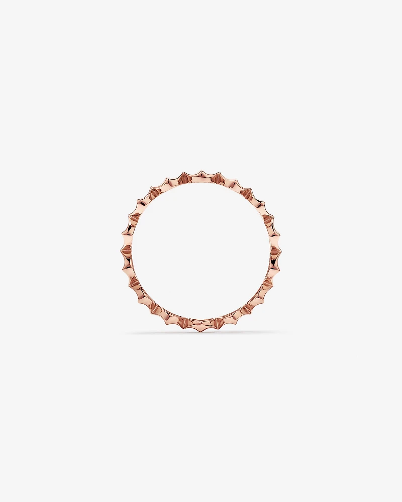 Bague Courbée Signature Connect en Or Rose 10 kt