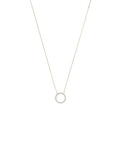 0.85 Carat TW Laboratory-Grown Diamond Circle Necklace in 10kt Yellow Gold
