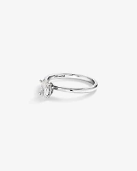 Bague de Fiançailles Solitaire en Diamant Taille Ovale 0,50 Carat TW en Or Blanc 14 kt
