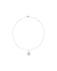1.50 Carat TW Diamond Halo Everlight Pendant in 10kt White Gold