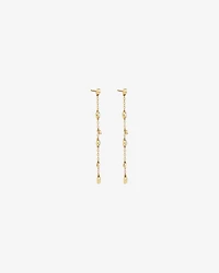 Drop Earrings with Opal & 0.15 Carat TW of Diamonds in 10kt Yellow Gold