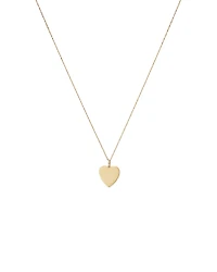 Diamond Accent Engravable Heart Pendant in 10kt Yellow Gold