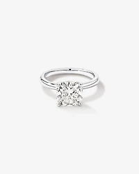 3.00 Carat TW Cushion Cut Laboratory-Grown Diamond Solitaire Engagement Ring in Platinum