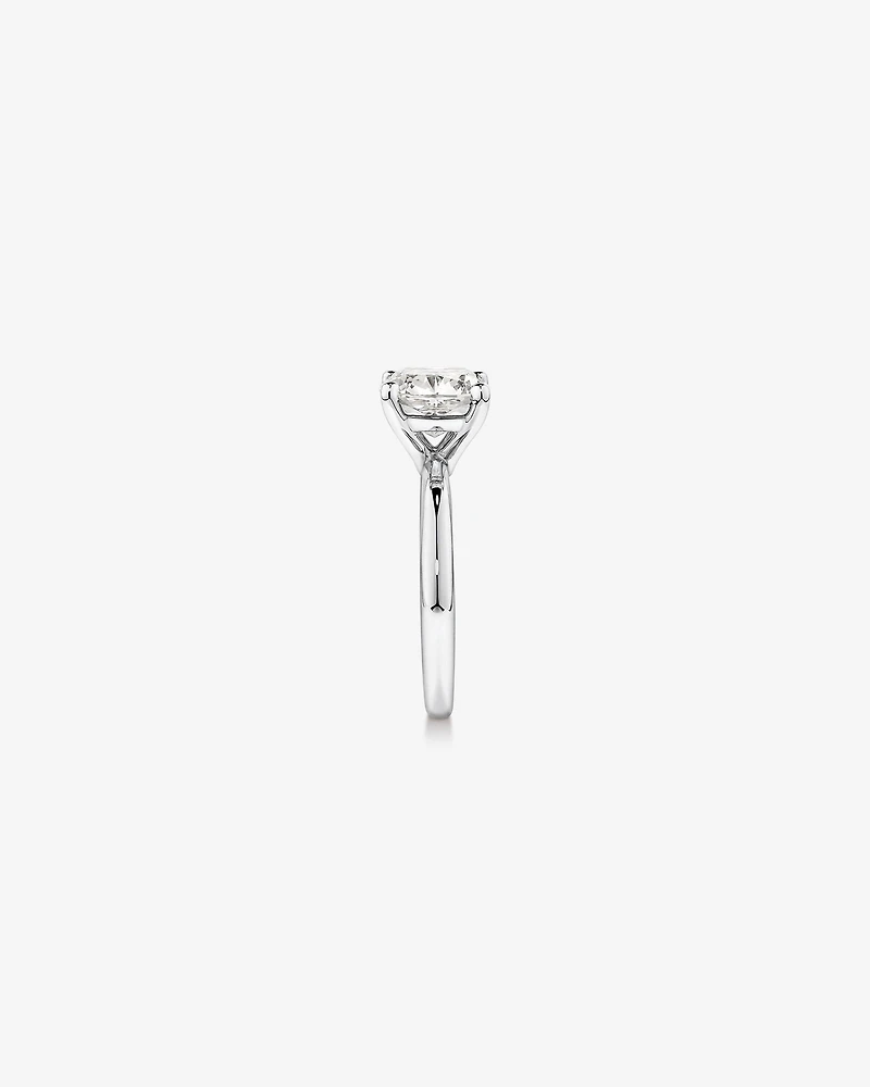 3.00 Carat TW Cushion Cut Laboratory-Grown Diamond Solitaire Engagement Ring in Platinum