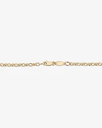 50cm (20") Oval Belcher Chain in 10kt Yellow Gold