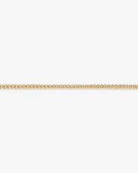 55cm (22") 8mm Width Solid Concave Bevelled Curb Chain in 10kt Yellow Gold