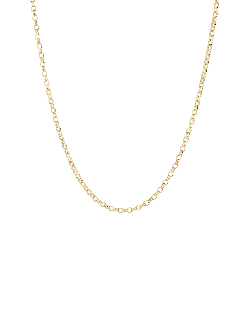 55cm (22") Oval Belcher Chain 10kt Yellow Gold