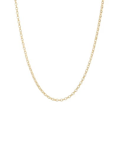 55cm (22") Oval Belcher Chain 10kt Yellow Gold