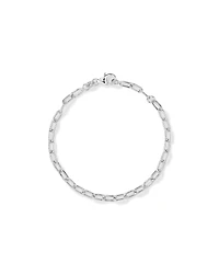 19cm (7.5") 4.7mm Width Round Paperclip Chain Bracelet in Sterling Silver