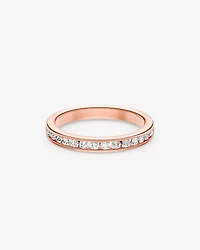 Alliance en or jaune 14 K avec diamants totalisant 0,50 ct