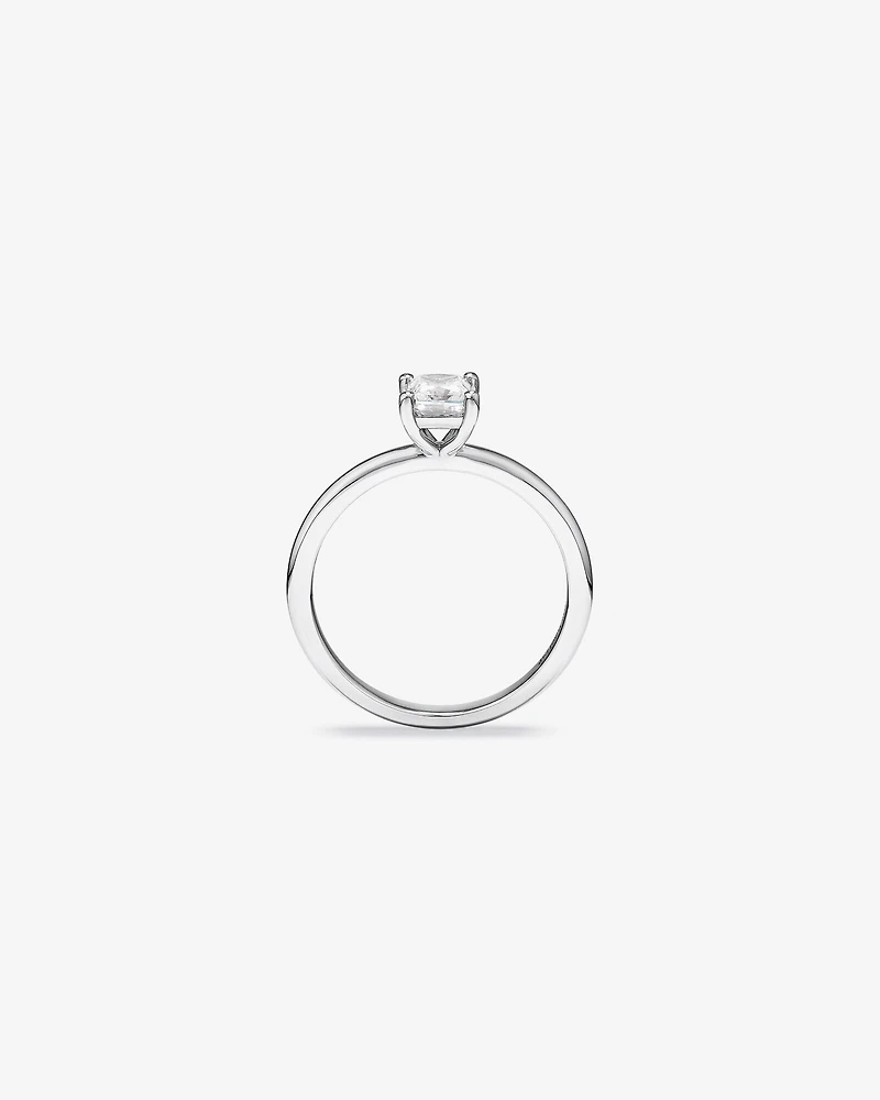 Bague de Fiançailles Solitaire en Diamant Taille Princesse 0,50 Carat TW en Or Blanc 14 kt