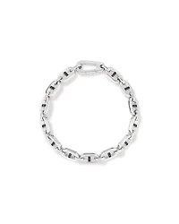 Men's 0.30 Carat TW Men's Black Diamond Link Bracelet in Sterling Silver