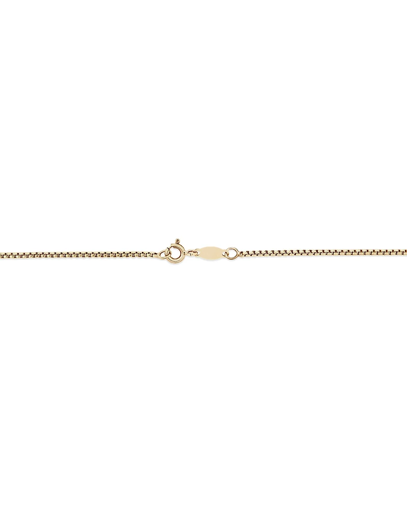 45cm (18") Hollow Round Box Chain in 14kt Yellow Gold