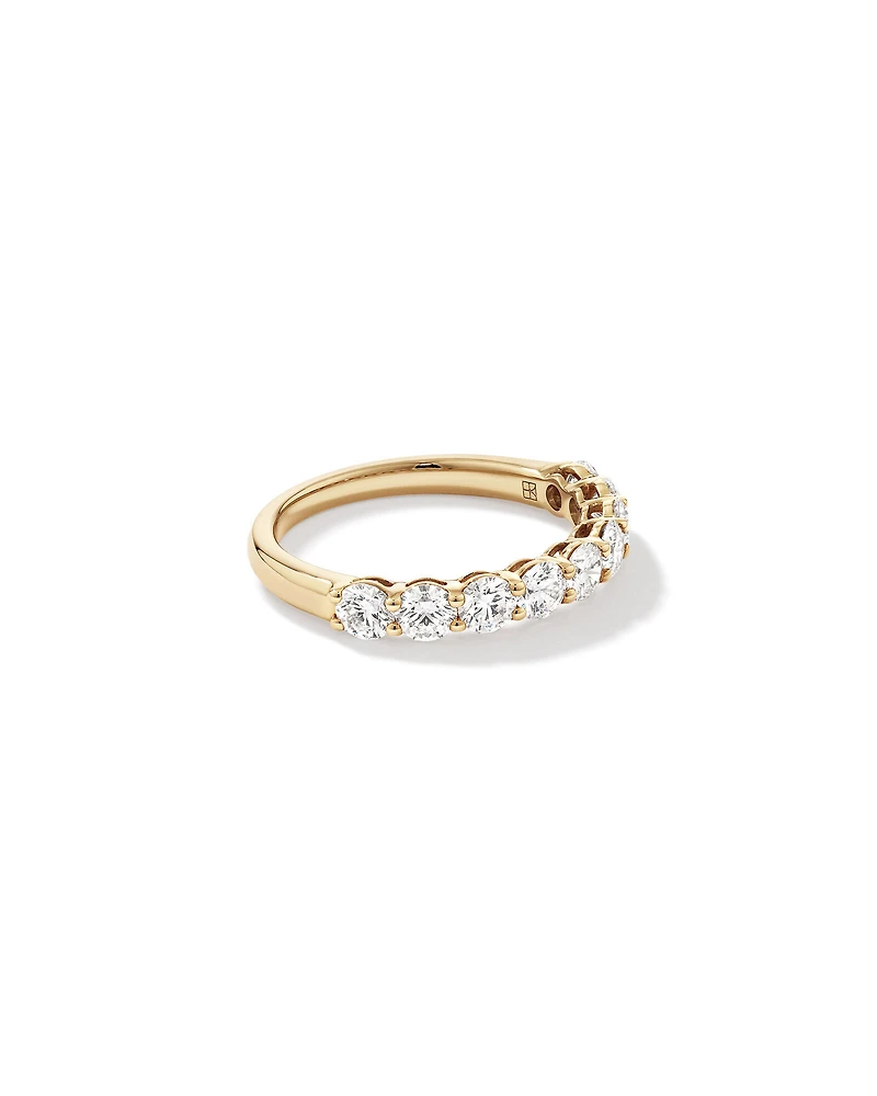 1.30 Carat TW Round Brilliant Laboratory-Grown Diamond Wedding Ring in 14kt Gold