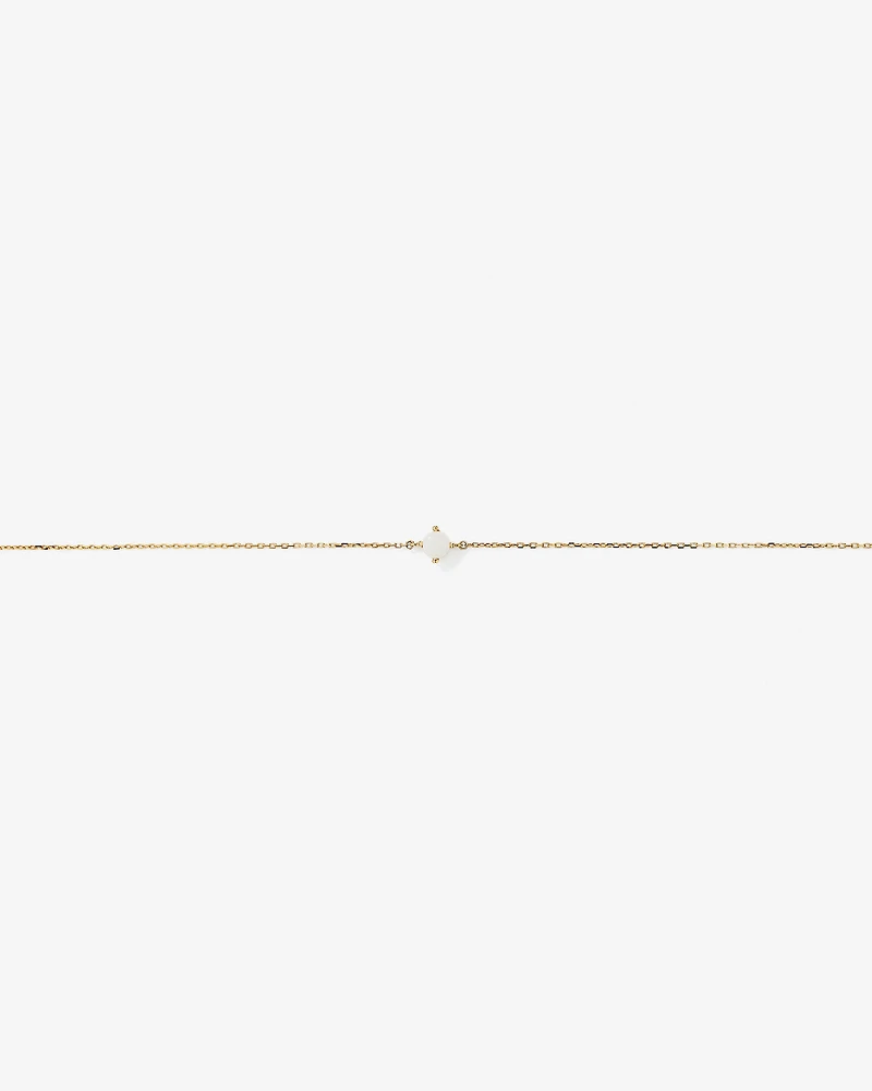 Bracelet De Naissance En Opale De 19 Cm (7,5") En Or Jaune 10 Carats