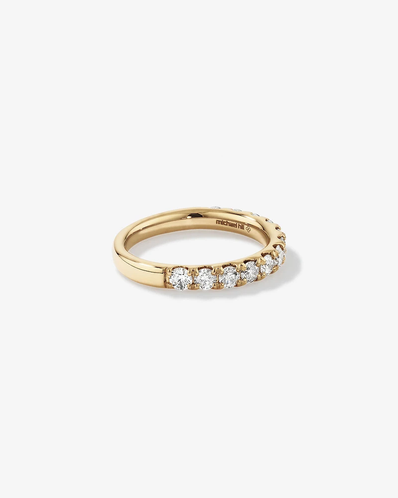 1.00 Carat TW Claw Set Diamond Wedding Ring in 14kt Yellow Gold