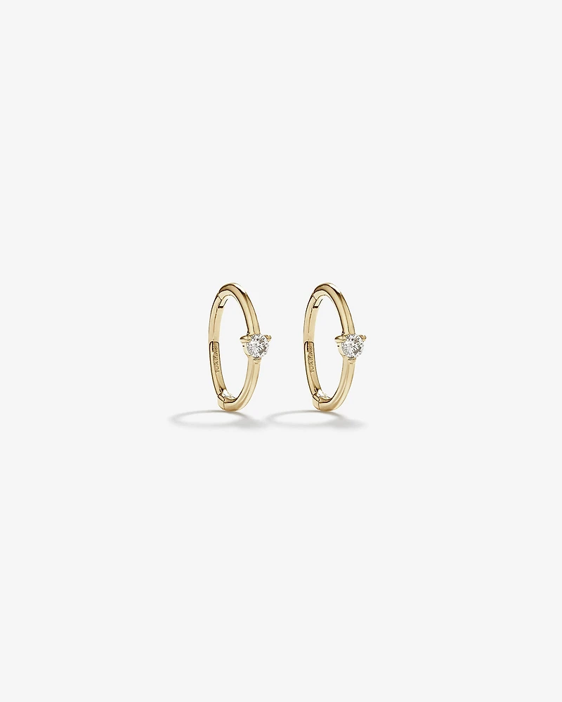 Diamond Accent Sleeper Earrings in 10kt Gold