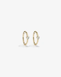 Diamond Accent Sleeper Earrings in 10kt Gold