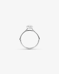 1.25 Carat TW Pear Cut Laboratory-Grown Diamond Solitaire Bezel Set Engagement Ring in 14kt Yellow Gold