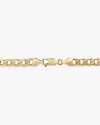 21cm (8.5") 6mm-6.5mm Width Curb Bracelet in 10kt Yellow Gold