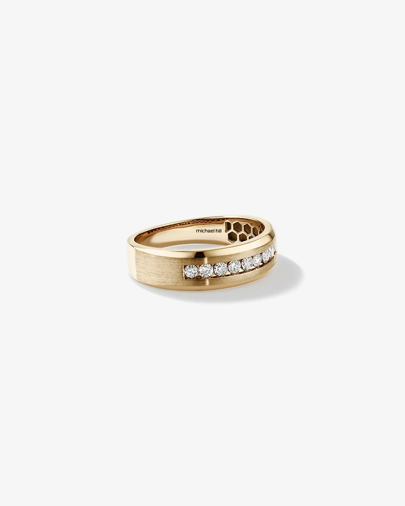 Bague pour homme avec 0,35 carat TW de diamants en or jaune 10kt