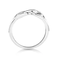 Diamond Accent Infinity Ring Sterling Silver