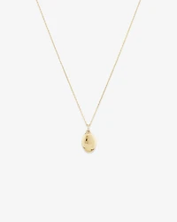 Diamond Accent Oval locket in 10kt Yellow Gold