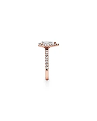 1.82 Carat TW Pear Cut Laboratory-Grown Diamond Halo Engagement Ring in 14kt White Gold