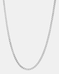 55cm (22") 3mm-3.5mm Width Hollow Curb Chain in 10kt Yellow Gold