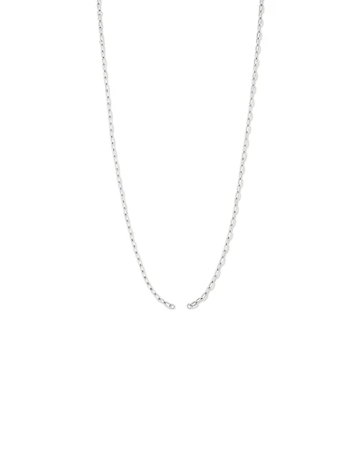 Chaîne à pendentif ouverte avec trombone rond de 60 cm (24") en argent sterling