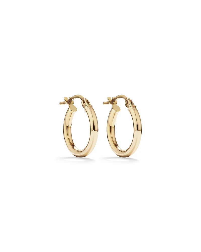 10mm Hoop Earrings in 10kt Rose Gold