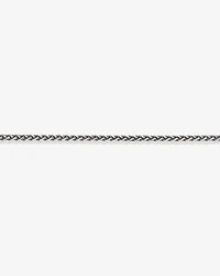 21cm (8.2") 3.8mm Width Wheat Curb Chain Bracelet in Oxidised Sterling Silver
