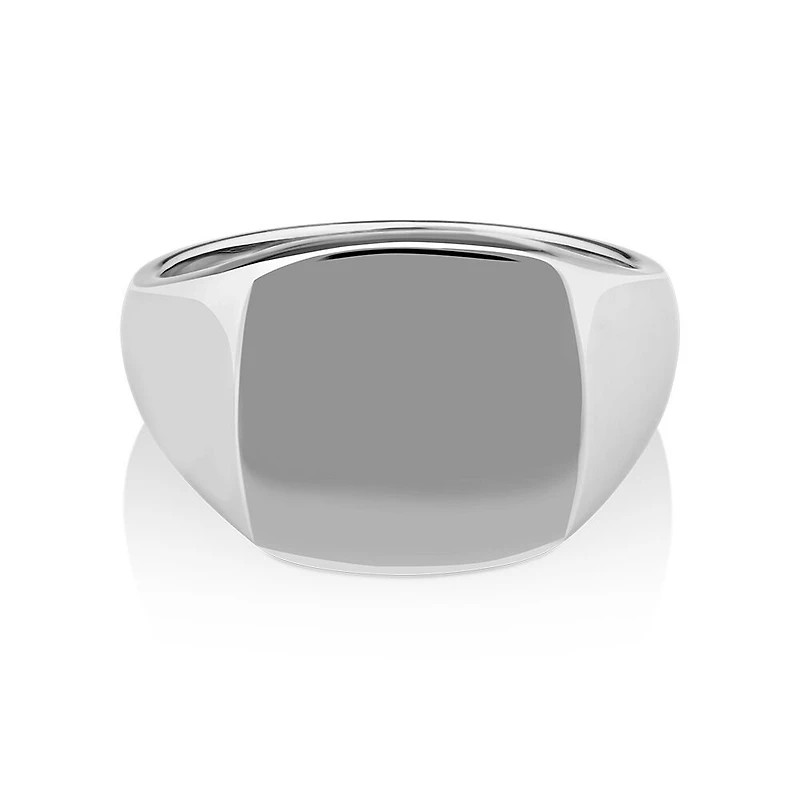 Men's Signet Ring In Sterling Silver