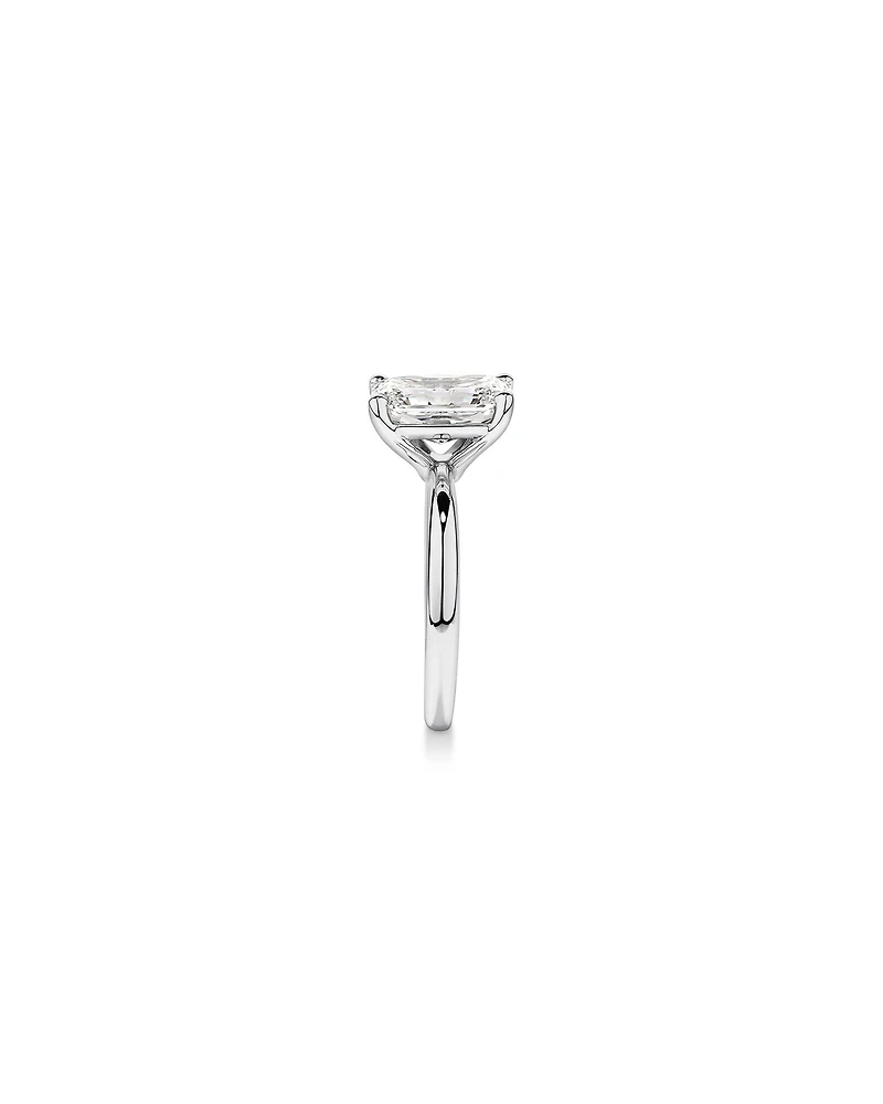 3.00 Carat TW Radiant Cut Laboratory-Grown Diamond Solitaire Engagement Ring in Platinum